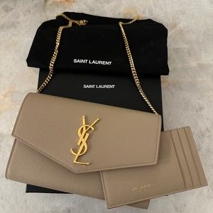 Saint Laurent Uptown Chain Wallet
